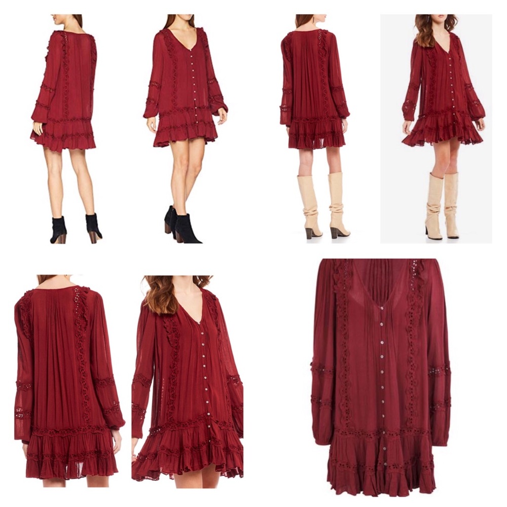 Free People Snow Angel Mini Dress.  NWT. - Picture 2 of 8